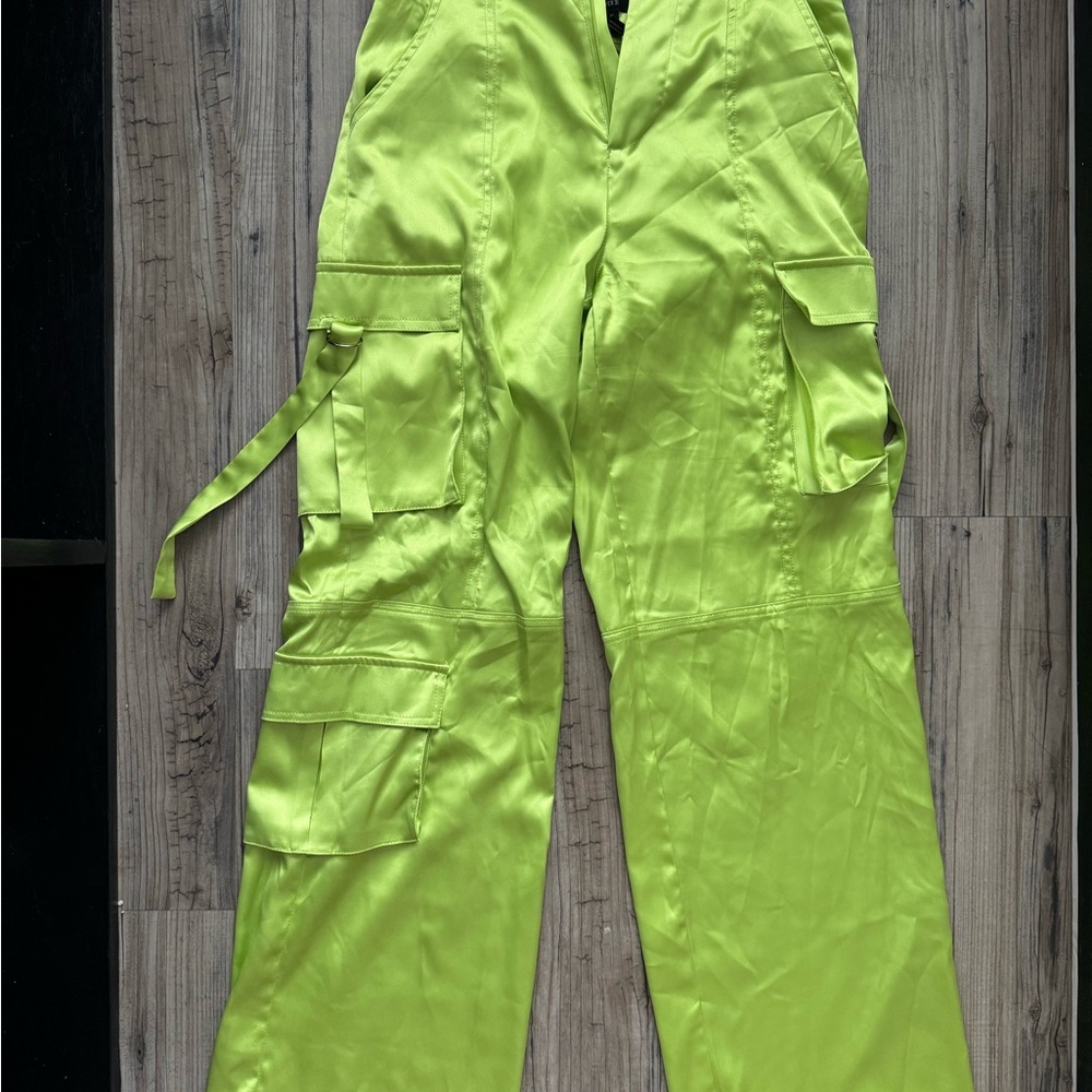 Forever 21 Lime Green Cargo Pants